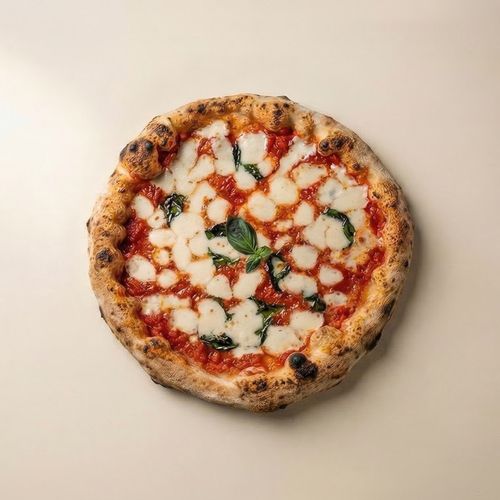 Pizza Margherita de Figatta, vista desde arriba